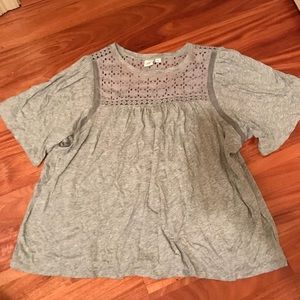 Grey loose top
